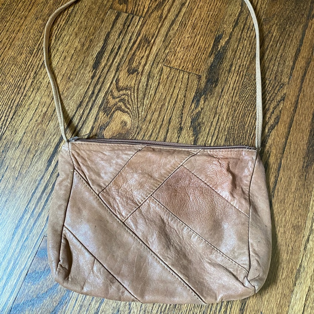Vintage leather crossbody